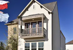 Niche design of a balcony off the bedroom in a home by Taylor Morrison Niche design of a balcony off the bedroom in a home by Taylor Morrison