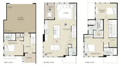 Dahlin design for townhomes, Redwoods at Montecito, floor plans Dahlin design for townhomes, Redwoods at Montecito, floor plans