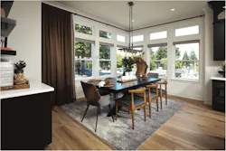 Dining space in Dahlin Group's design for the Redwoods at Montecito townhomes Dining space in Dahlin Group's design for the Redwoods at Montecito townhomes