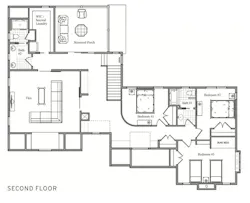 Second-floor plan of Downton Walk, an infill BALA winner Second-floor plan of Downton Walk, an infill BALA winner