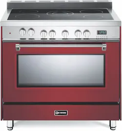 Verona burgundy cooktop range Verona burgundy cooktop range