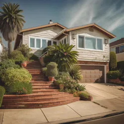 AI generated typical home in California AI generated typical home in California