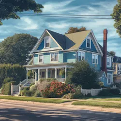 AI generated typical home in Rhode Island AI generated typical home in Rhode Island