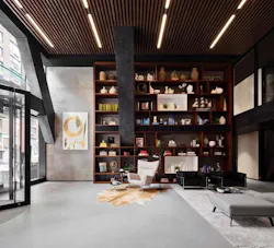 Charlie West Condo Lemay Escobar Architecture Lobby Lounge Charlie West Condo Lemay Escobar Architecture Lobby Lounge