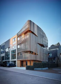 Freebooter Biophilic Apartment Building GG loop Amsterdam Netherlands Facade Angle Freebooter Biophilic Apartment Building GG loop Amsterdam Netherlands Facade Angle