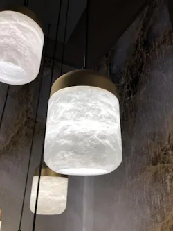 Natural Alabaster Copper lighting pendant Natural Alabaster Copper lighting pendant