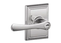 Schlage Avila Keyed Door Lever with Addison trim silo Schlage Avila Keyed Door Lever with Addison trim silo