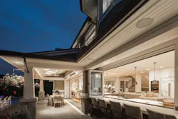 Kolbe Windows and Doors 2020 Ultra Folding Window- Nigh shot looking into house Kolbe Windows and Doors 2020 Ultra Folding Window- Nigh shot looking into house