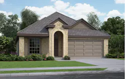 Single-family rental home facade Single-family rental home facade