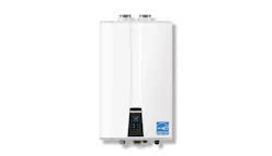 Navien Premium Efficiency (NPE) tankless water heaters come in four output sizes Navien Premium Efficiency (NPE) tankless water heaters come in four output sizes