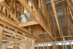 Home insulation best practice using insulation dams around ceiling penetrations Home insulation best practice using insulation dams around ceiling penetrations