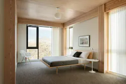 Mass timber bedroom Mass timber bedroom