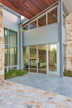 Petersen Aluminum Carson Design Associates Texas Hill Country Modern House Exterior Door detail Petersen Aluminum Carson Design Associates Texas Hill Country Modern House Exterior Door detail