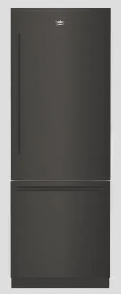 Beko Carbon Fiber Appliances bottom freezer refrigerator Beko Carbon Fiber Appliances bottom freezer refrigerator