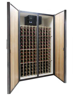 Vinotemp Wine Vault two doors open Vinotemp Wine Vault two doors open