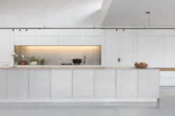 Modular Lighting Instruments PISTA kitchen Island Application Black Modular Lighting Instruments PISTA kitchen Island Application Black