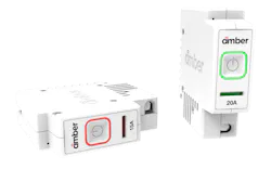 Amber Solutions smart Circuit Breaker on side green red Amber Solutions smart Circuit Breaker on side green red