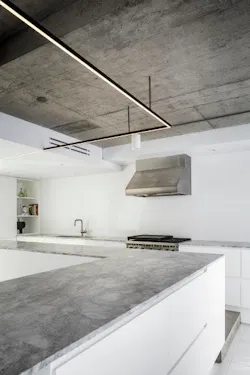 Sub-Zero Wolf Cove Call for Entries White Kitchen Concrete counter Sub-Zero Wolf Cove Call for Entries White Kitchen Concrete counter