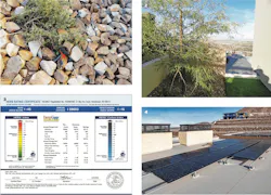 Solar panels and landscaping features contribute to the high performance of The New American Home 2024 Solar panels and landscaping features contribute to the high performance of The New American Home 2024