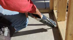 Air-sealing at sill plate Air-sealing at sill plate