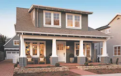 Exterior view of a 2023 BALA winner with an ADU above the garage Exterior view of a 2023 BALA winner with an ADU above the garage