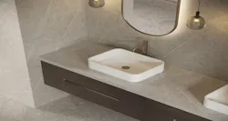 Bathroom vanity with Cosentino's Dekton Pietra stone Bathroom vanity with Cosentino's Dekton Pietra stone