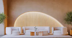 Siting area with Alloy LED lights in background Siting area with Alloy LED lights in background