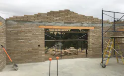 Wall made out of EcoBlox Wall made out of EcoBlox