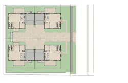 Site Plan For A Series Of Four Three Bedroom Tandem Duplex Homes Site Plan For A Series Of Four Three Bedroom Tandem Duplex Homes