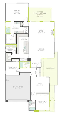 Floor plan for Plan 3 of Arrow Peak at Kyle Pointe in Las Vegas. Floor plan for Plan 3 of Arrow Peak at Kyle Pointe in Las Vegas.