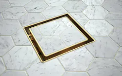 Newport Brass Tile-In Drains installed in home shower Newport Brass Tile-In Drains installed in home shower