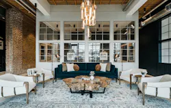 Interior lounge at Chronicle Mill, an adaptive reuse project and 2023 BALA winner. Interior lounge at Chronicle Mill, an adaptive reuse project and 2023 BALA winner.