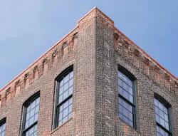 Exterior brick detail from the A & Indiana adaptive reuse project Exterior brick detail from the A & Indiana adaptive reuse project