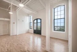 A living room in the A & Indiana, an award-winning adaptive reuse project A living room in the A & Indiana, an award-winning adaptive reuse project
