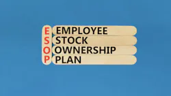 ESOP (employee stock ownership plan) spelled out. ESOP (employee stock ownership plan) spelled out.