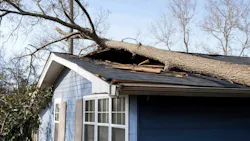 A tree on top of the roof of a home after a tornado, as the U.S. sees an increase in extreme weather events and homeowners worry about their insurance coverage. A tree on top of the roof of a home after a tornado, as the U.S. sees an increase in extreme weather events and homeowners worry about their insurance coverage.