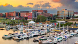 Erie, Pa., skyline at sunset Erie, Pa., skyline at sunset