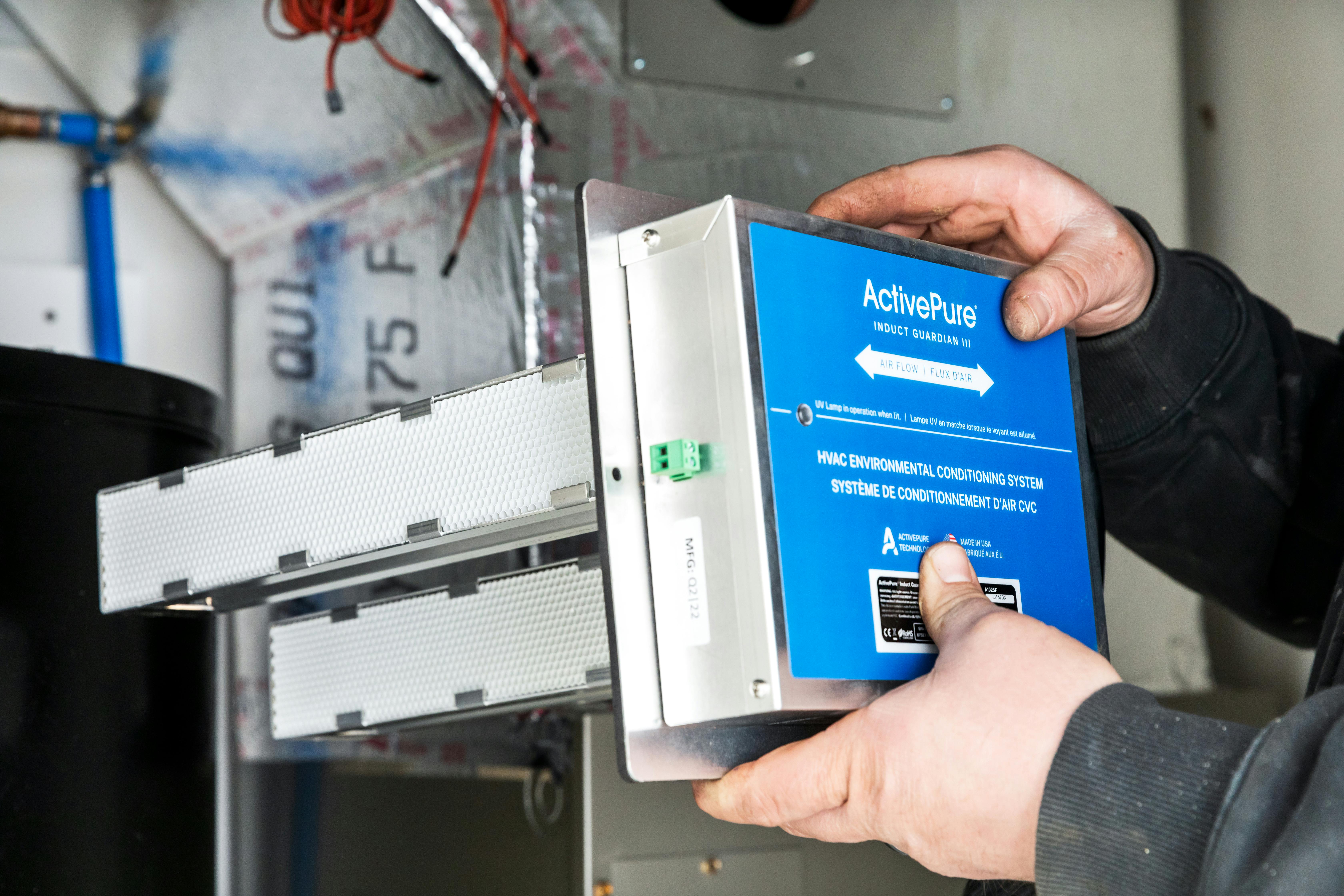 ActivePure installation in The Picket Fence Idea Home