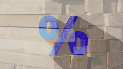 Stacked lumber with percent symbol indicates the effect of tariffs on construction materials pricing Stacked lumber with percent symbol indicates the effect of tariffs on construction materials pricing