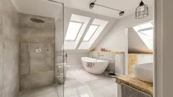 Bathroom with aging-in-place features Bathroom with aging-in-place features