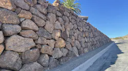 Rockery walls are a popular ftrend in desert communities where blending into the landscape is an aesthetic priority. Rockery walls are a popular ftrend in desert communities where blending into the landscape is an aesthetic priority.