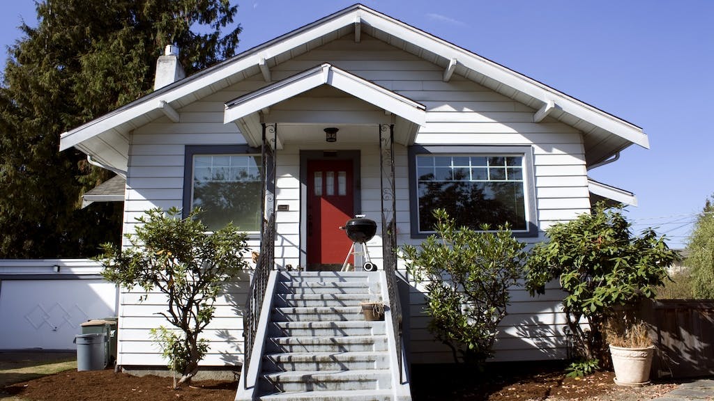Exterior of a starter home