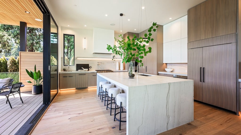 View of kitchen in home in Lake Oswego, Ore.