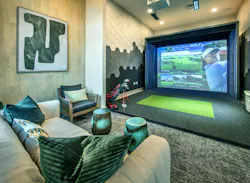 Golf simulator at Traditions of America at Chesterfield Golf simulator at Traditions of America at Chesterfield