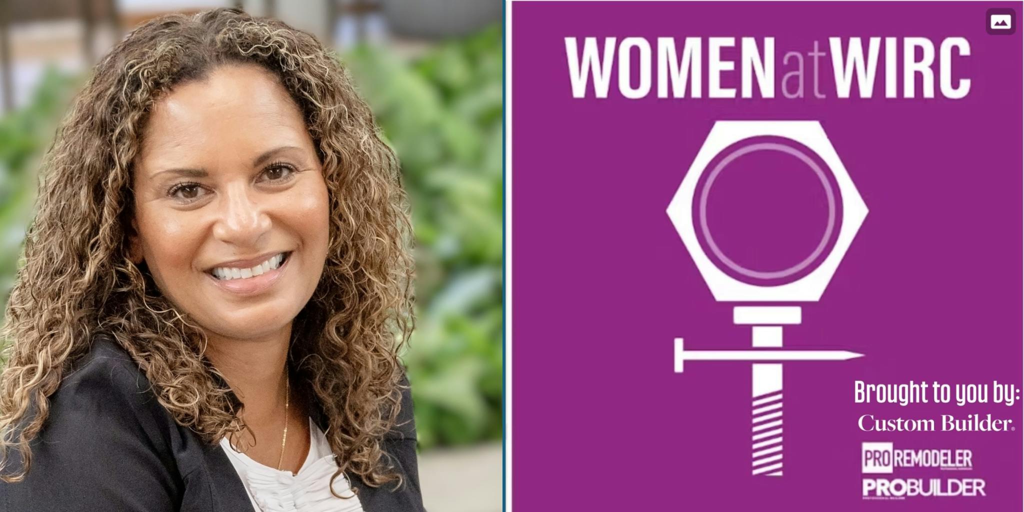 Women at WIRC logo next to Camille Jenkins' headshot