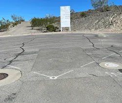 Property lines and utilities have been marked on the Carolla Build Idea Home site, and an existing access road will serve as the location of the main driveway once construction begins. Property lines and utilities have been marked on the Carolla Build Idea Home site, and an existing access road will serve as the location of the main driveway once construction begins.