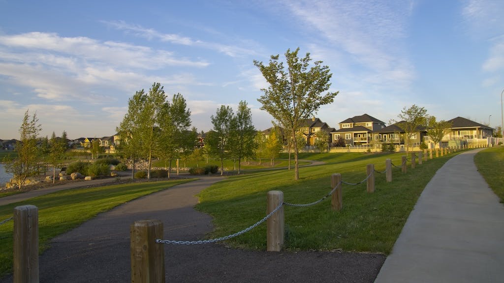 Walking trail at a master planned community