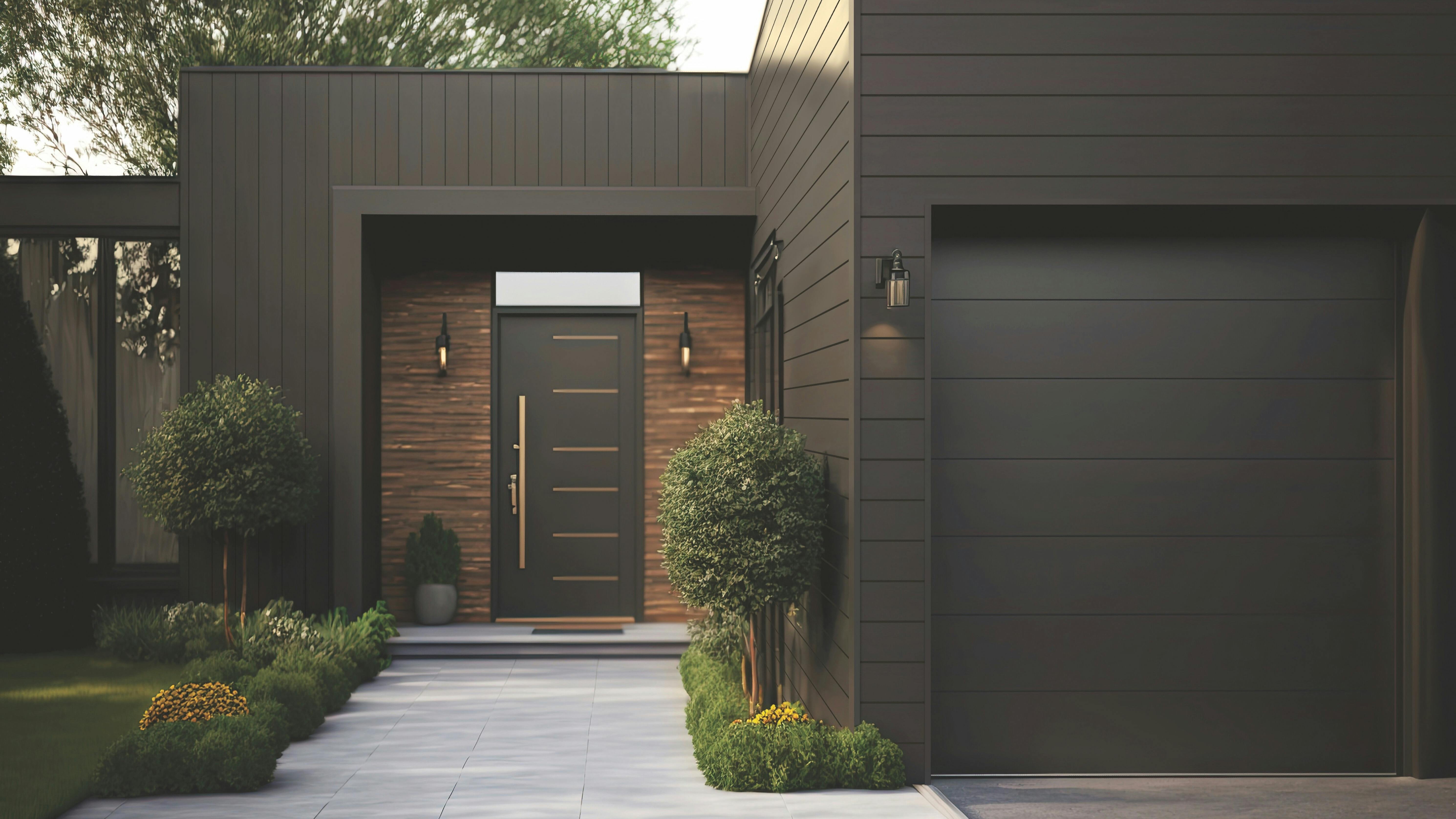 Exterior elevation of a home with Urban Reserve siding by CertainTEED