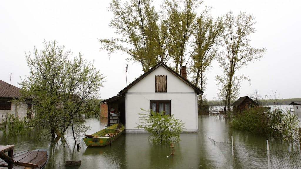 Home impacted by flood damage