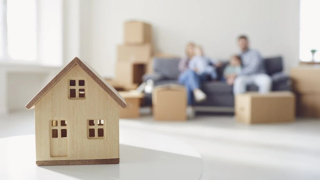 Concept of moving into a new home
